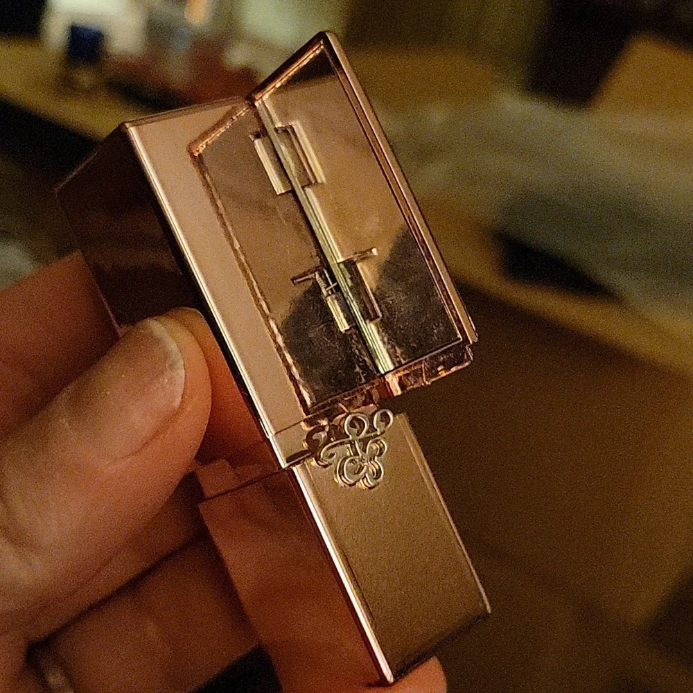 STARRY Brand Gold Csse w Popup Mirror Lipstick - Mauve #14